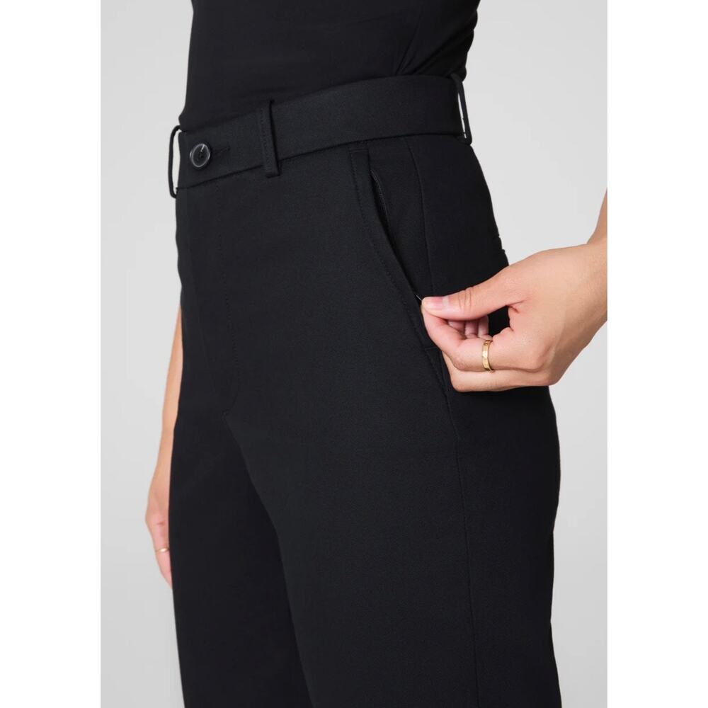 Spanx Supersmooth Stretch Twill Slim Straight Pant Size S Black DRM - Picture 4 of 10